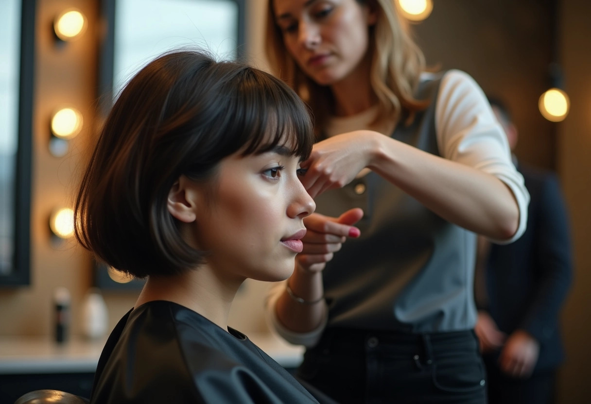 coupe courte cheveux épais